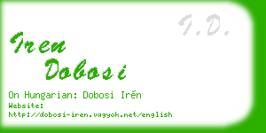 iren dobosi business card